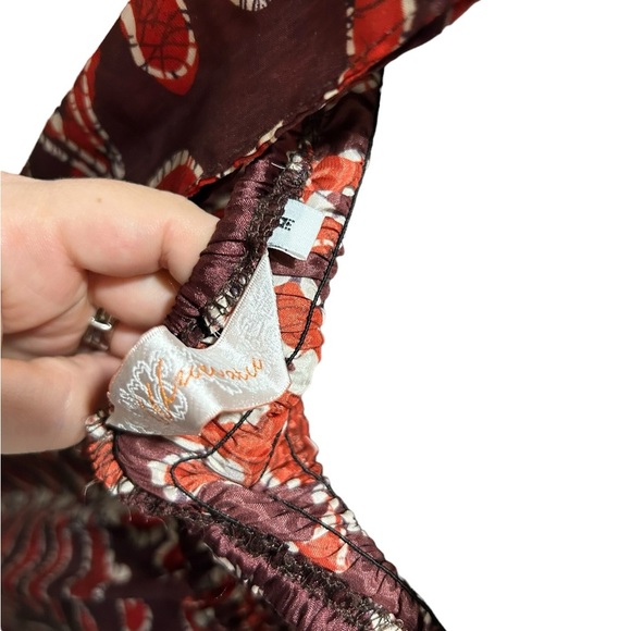 Uluwatu bohemian halter maxi dress | brown silky crochet dress | size medium - Picture 8 of 9